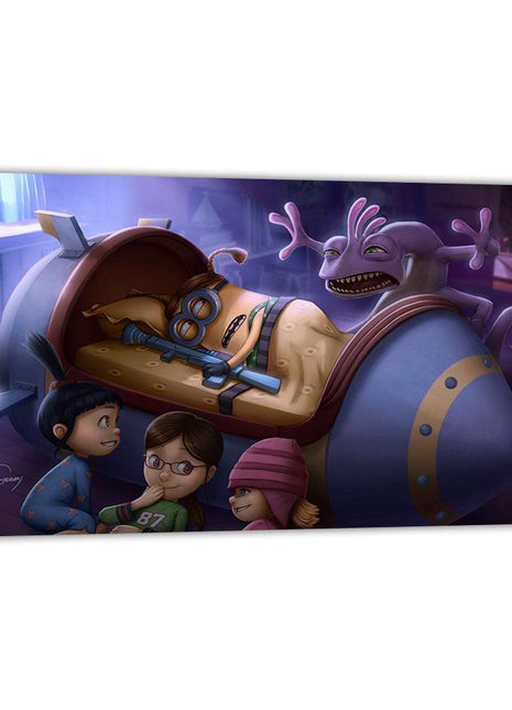 Monsters Inc Minions Art | Acrylic, Metal & Canvas - Snapping Turtle Gallery