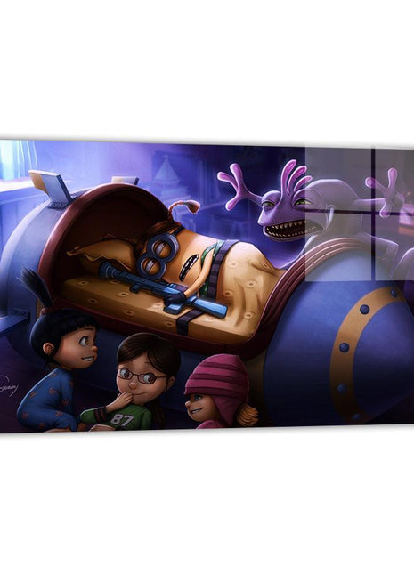 Monsters Inc Minions Art | Acrylic, Metal & Canvas - Snapping Turtle Gallery