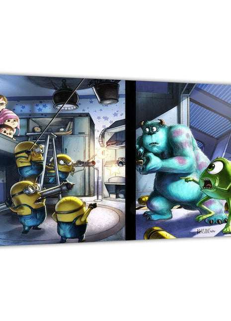 Monsters Inc Wall Art | Crossover Fan Art | Snapping Turtle Gallery - Snapping Turtle Gallery