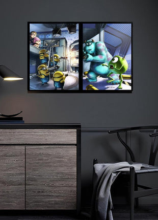 Monsters Inc Wall Art | Crossover Fan Art | Snapping Turtle Gallery - Snapping Turtle Gallery