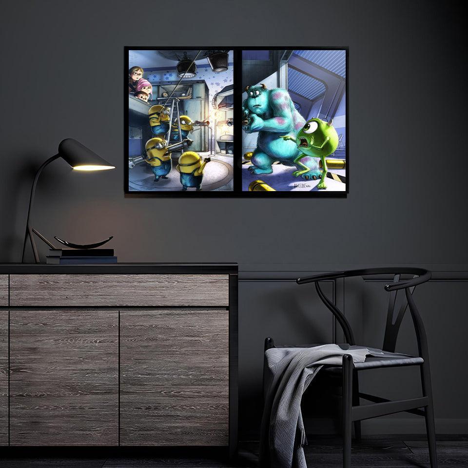 monsters inc chair Monsters Inc Wall Art | Crossover Fan Art