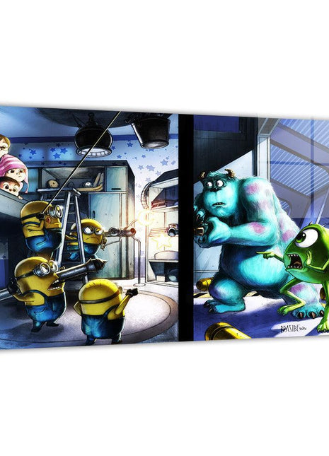 Monsters Inc Wall Art | Crossover Fan Art | Snapping Turtle Gallery - Snapping Turtle Gallery