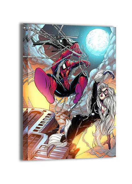 Spider-Man & Black Cat Art | Marvel HD Acrylic, Metal & Canvas Print - Snapping Turtle Gallery