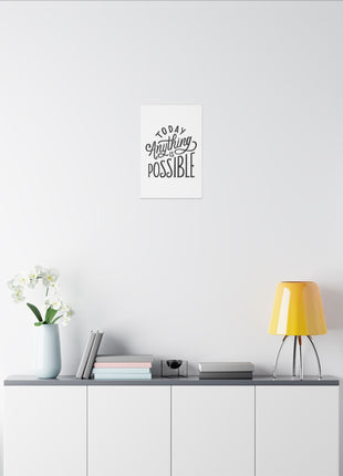 Motivational Wall Art | Anything Is Possible | Snapping Turtle Gallery - Snapping Turtle Gallery