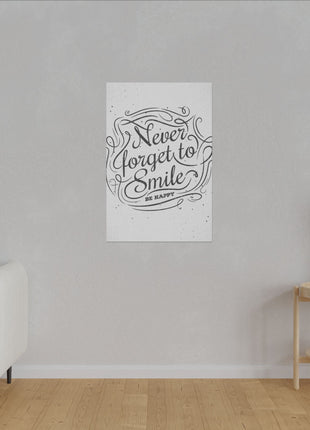 Never Forget to Smile Wall Art | Motivational Acrylic, Metal & Canvas - Snapping Turtle Gallery