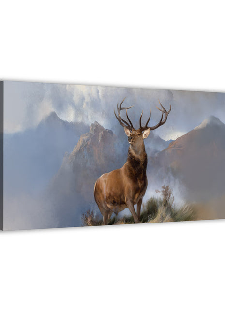 Wildlife Wall Art | Mountain Monarch Stag HD Acrylic, Metal & Canvas - Snapping Turtle Gallery
