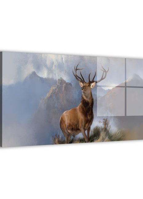 Wildlife Wall Art | Mountain Monarch Stag HD Acrylic, Metal & Canvas - Snapping Turtle Gallery