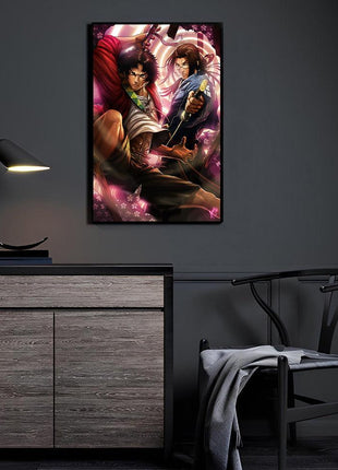 Mugen Jin Samurai Champloo Art | Acrylic, Metal & Canvas - Snapping Turtle Gallery