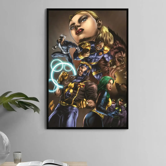 11x17 poster of Marvel's X-Factor characters including Havok, Polaris, and Strong Guy