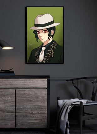 Muzan Kibutsuji Wall Art | Demon Slayer Acrylic, Metal & Canvas - Snapping Turtle Gallery