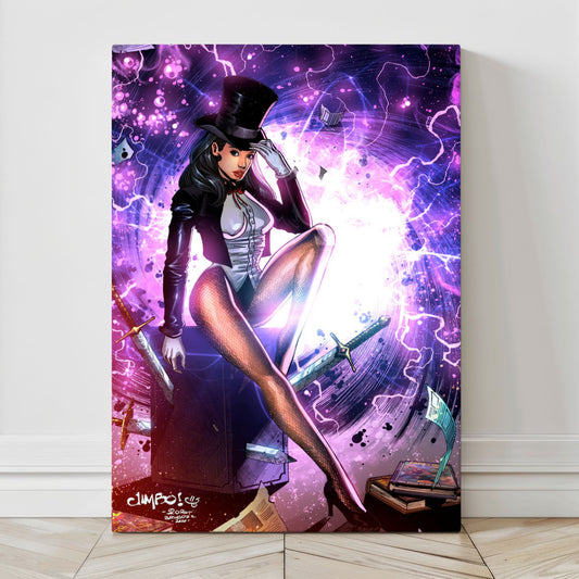 Large 24x36 fantasy magic-themed sorceress prints on canvas