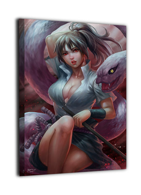 Serpent-Bound Avenger Sasuke Wall Art