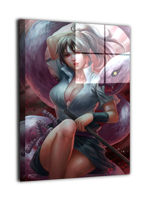 Serpent-Bound Avenger Sasuke Wall Art