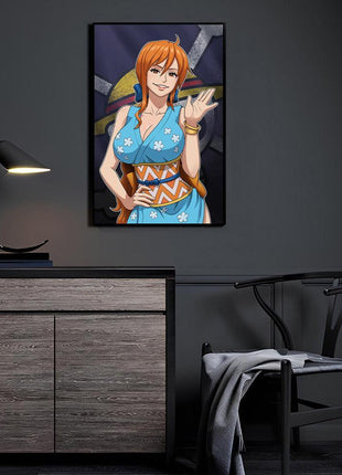 Nami Wall Art | One Piece Acrylic, Metal & Canvas - Snapping Turtle Gallery
