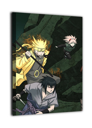 Naruto Sasuke Sakura Art | Acrylic, Metal & Canvas [variant_option1] Print, Premium Wall Art by Snapping Turtle Gallery