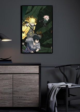 Naruto Sasuke Sakura Art | Acrylic, Metal & Canvas [variant_option1] Print, Premium Wall Art by Snapping Turtle Gallery