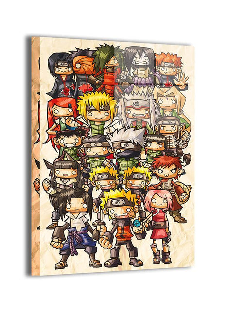 Naruto Wall Art | Hidden Village Chibi Legends | Snapping Turtle Gallery [variant_option1] Print, Premium Wall Art by Snapping Turtle Gallery