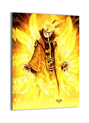 Naruto Wall Art | Nine Tails Ascendant | Snapping Turtle Gallery - Snapping Turtle Gallery