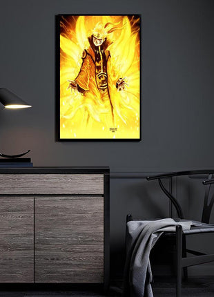 Naruto Wall Art | Nine Tails Ascendant | Snapping Turtle Gallery - Snapping Turtle Gallery