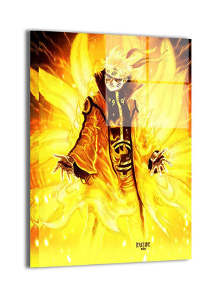 Naruto Wall Art | Nine Tails Ascendant | Snapping Turtle Gallery - Snapping Turtle Gallery