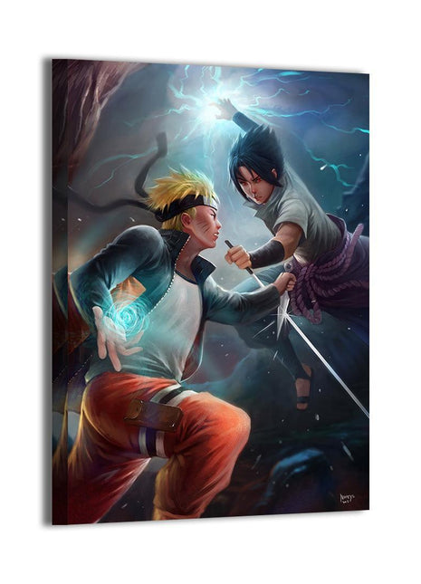 Naruto vs Sasuke Wall Art | Valley of the End Duel | Snapping Turtle Gallery [variant_option1] Print, Premium Wall Art by Snapping Turtle Gallery