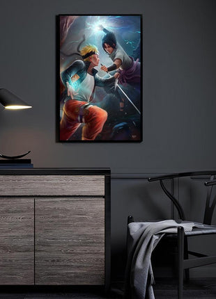 Naruto vs Sasuke Wall Art | Naruto HD Acrylic, Metal & Canvas Print - Snapping Turtle Gallery