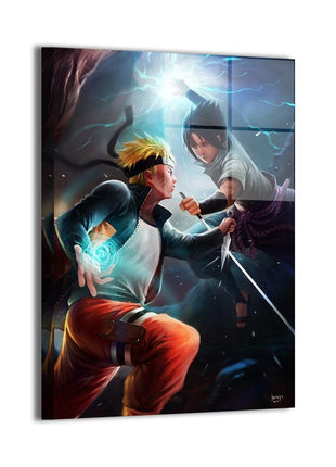 Naruto vs Sasuke Wall Art | Naruto HD Acrylic, Metal & Canvas Print - Snapping Turtle Gallery