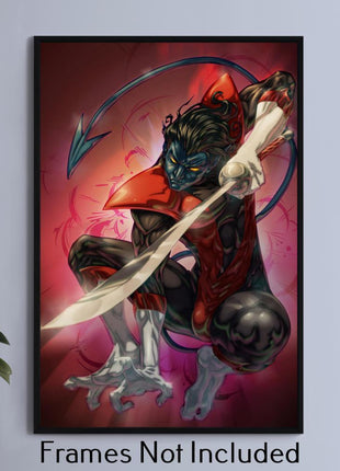 Nightcrawler Wall Art | Marvel Fan Art | Snapping Turtle Gallery - Snapping Turtle Gallery