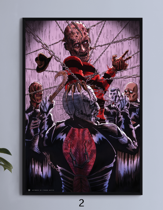 Nightmare Legacy Signed Wall Art Canvas – Freddy Krueger by Tyrone Meijer (Signed Preorder)