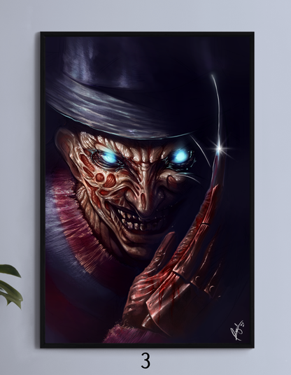Nightmare Legacy Signed Wall Art Canvas – Freddy Krueger by Ceasar (Signed Preorder)