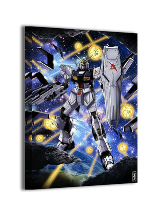 Nu Gundam Wall Art | Mobile Suit Gundam Anime Acrylic, Metal & Canvas - Snapping Turtle Gallery