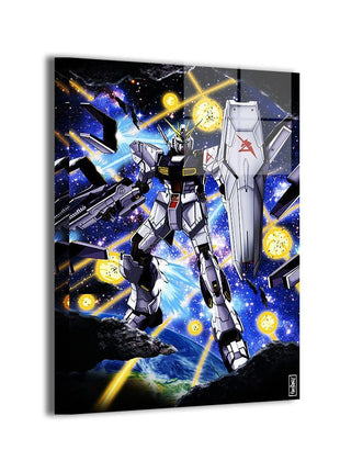 Nu Gundam Wall Art | Mobile Suit Gundam Anime Acrylic, Metal & Canvas - Snapping Turtle Gallery