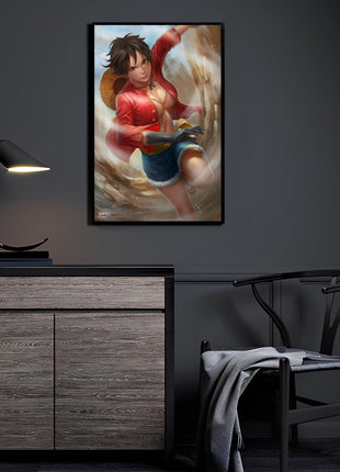 Luffy Straw Hat Reimagined room display by Nopeys