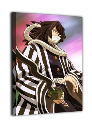 Obanai Iguro Wall Art | Demon Slayer Acrylic, Metal & Canvas - Snapping Turtle Gallery