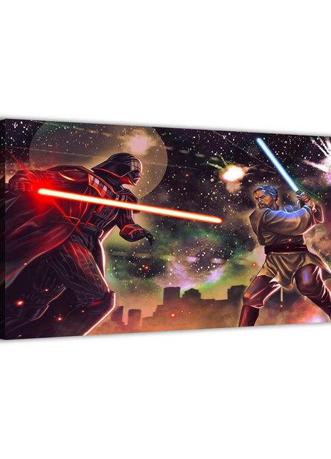 Obi-Wan vs Darth Vader Wall Art | Star Wars Fan Art | Snapping Turtle Gallery - Snapping Turtle Gallery