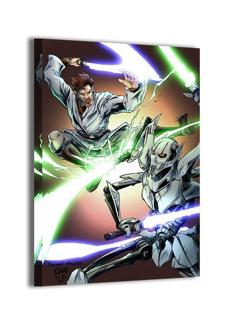 Obi-Wan Grievous Art | Acrylic, Metal & Canvas - Snapping Turtle Gallery