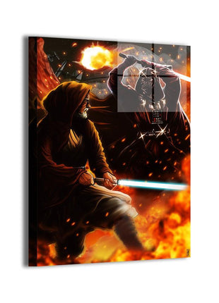 Obi-Wan vs Vader Wall Art | Duel of Fates Inferno | Snapping Turtle Gallery - Snapping Turtle Gallery