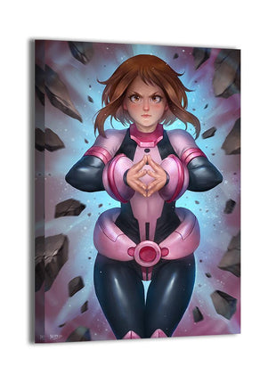 Ochaco Uraraka Wall Art | My Hero Academia Acrylic, Metal, Canvas - Snapping Turtle Gallery