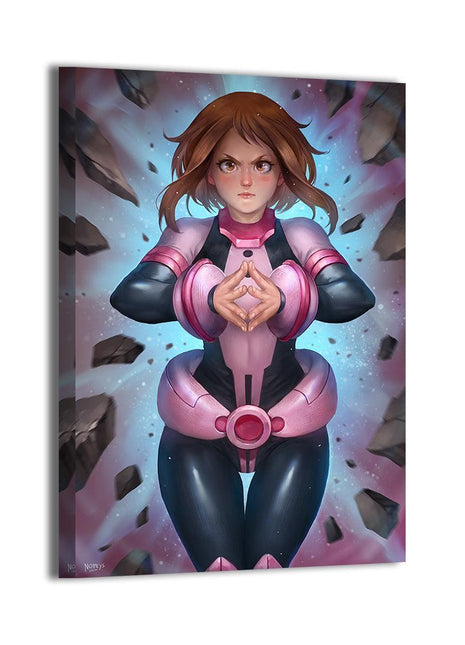 Ochaco Uraraka Wall Art | My Hero Academia Acrylic, Metal, Canvas - Snapping Turtle Gallery