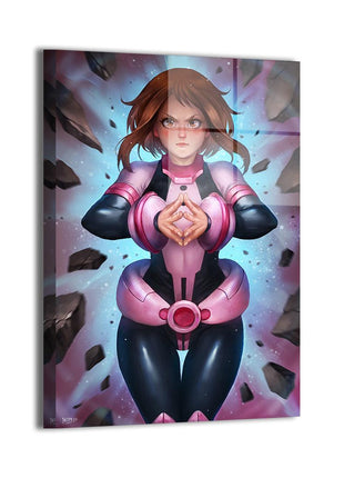 Ochaco Uraraka Wall Art | My Hero Academia Acrylic, Metal, Canvas - Snapping Turtle Gallery