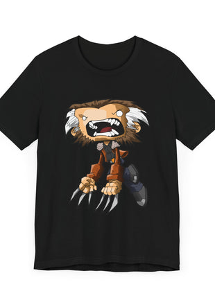 Old Man Logan Graphic T-Shirt | Wolverine Chibi Tee | Snapping Turtle Gallery - Snapping Turtle Gallery