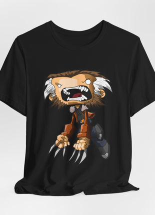 Old Man Logan Graphic T-Shirt | Wolverine Chibi Tee | Snapping Turtle Gallery - Snapping Turtle Gallery