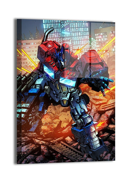Optimus Prime Wall Art | Transformers Fan Art | Snapping Turtle Gallery [variant_option1] Print, Premium Wall Art by Snapping Turtle Gallery