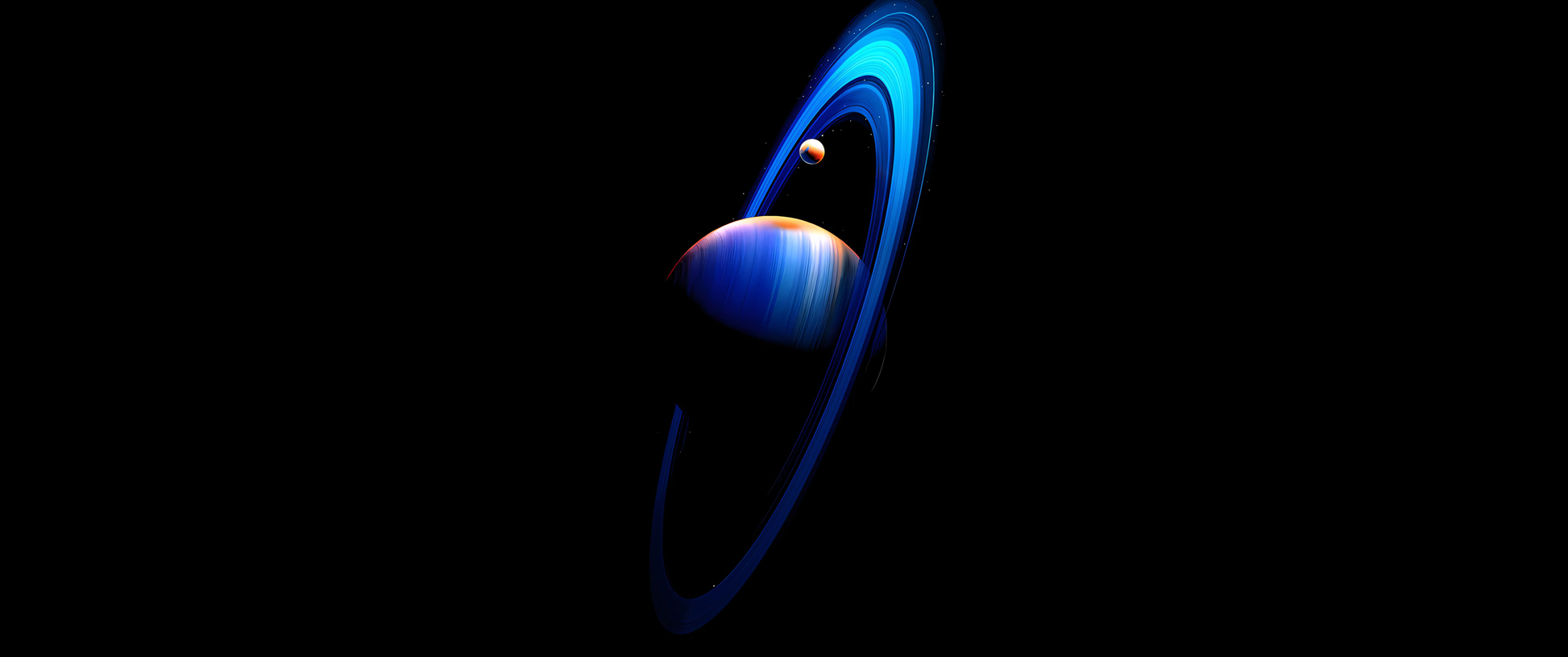  Orbital Eclipse wall art in 11x26 canvas print format – available at Snapping Turtle Gallery