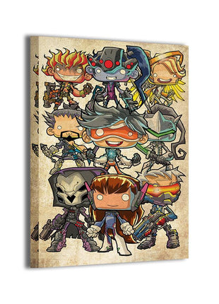 Overwatch Chibi Wall Art | Jeff Benitez Artist Acrylic & Metal Prints! - Snapping Turtle Gallery