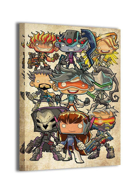 Overwatch Chibi Wall Art | Jeff Benitez Artist Acrylic & Metal Prints! - Snapping Turtle Gallery