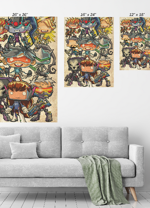 Overwatch Chibi Wall Art | Jeff Benitez Artist Acrylic & Metal Prints! - Snapping Turtle Gallery