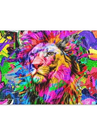 Pastel Majesty – Soft-Toned Lion Wall Art | STG Collection - Snapping Turtle Gallery
