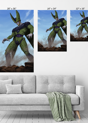 Perfect Cell Wall Art | Dragon Ball Z Acrylic, Metal & Canvas - Snapping Turtle Gallery