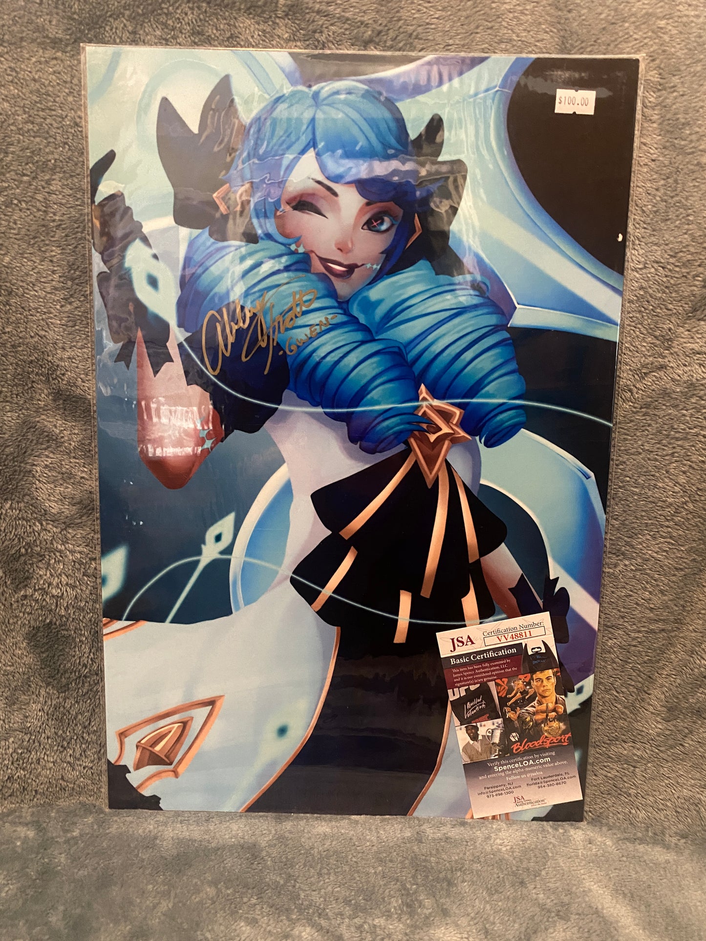 Gwen League of Legends 12x18 Metal Print Signed by Abby Trott